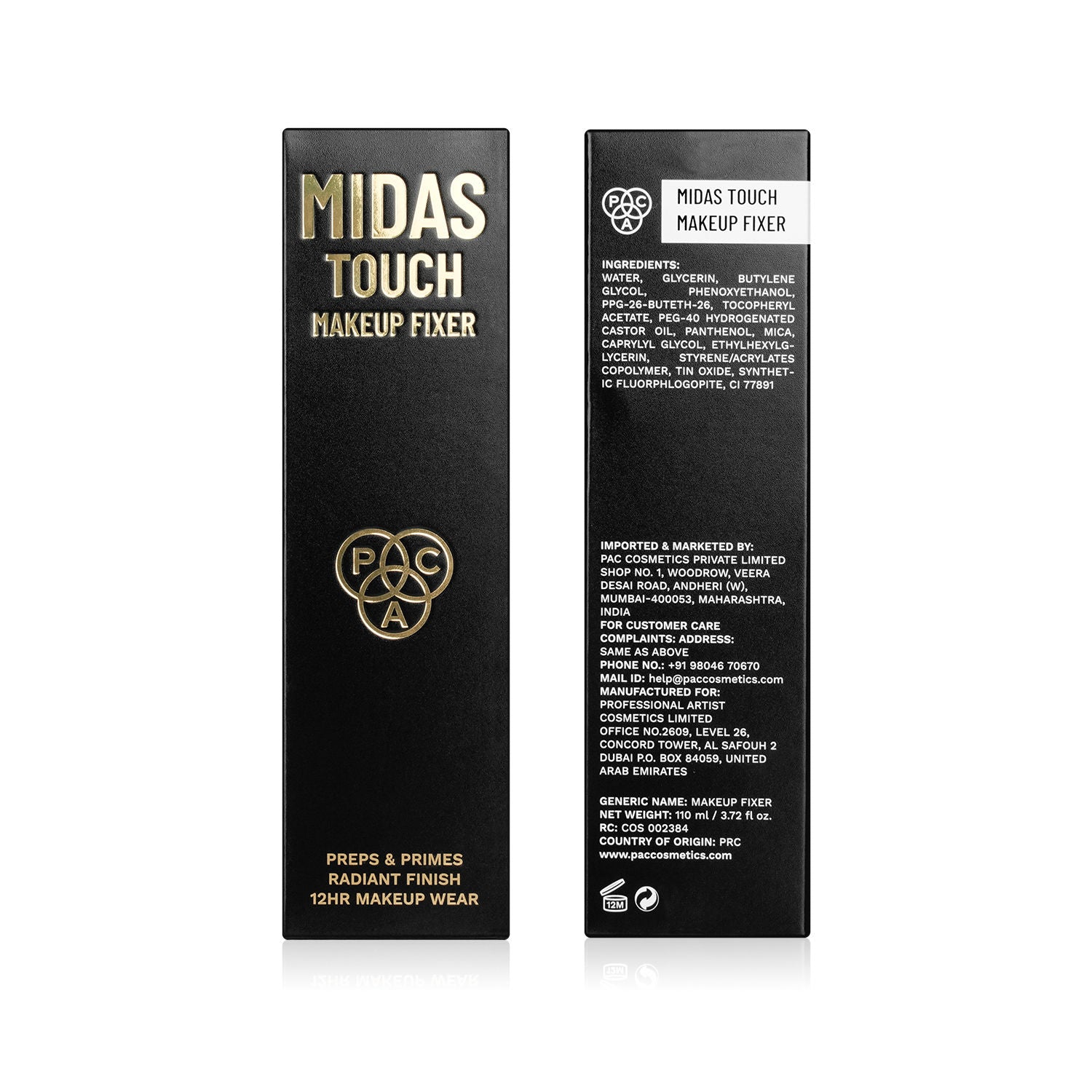 Midas Touch Makeup Fixer - Glow Setting Spray, Non - Sticky, Infused With Pearlescent Particles