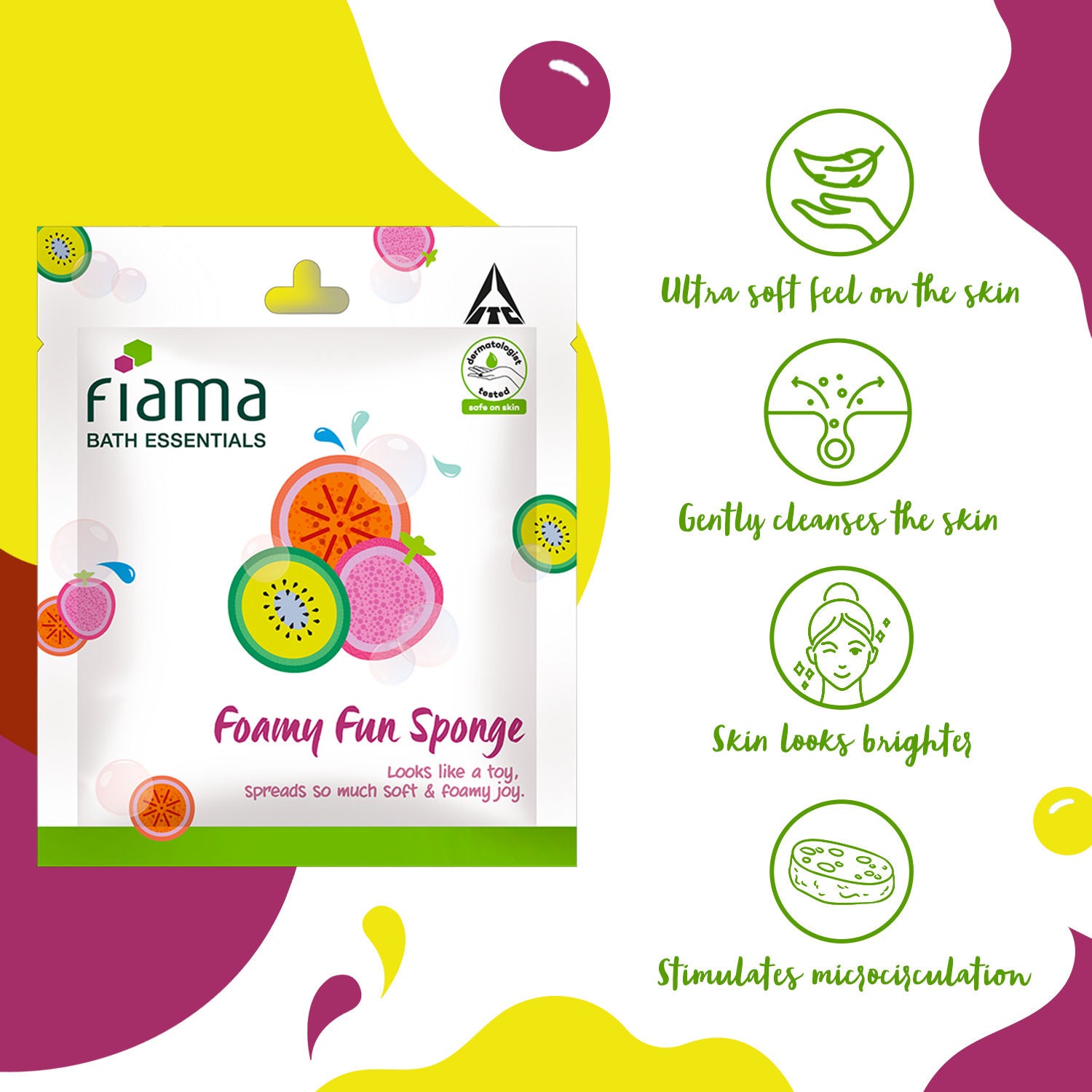 Bath Essentials Foamy Fun Sponge