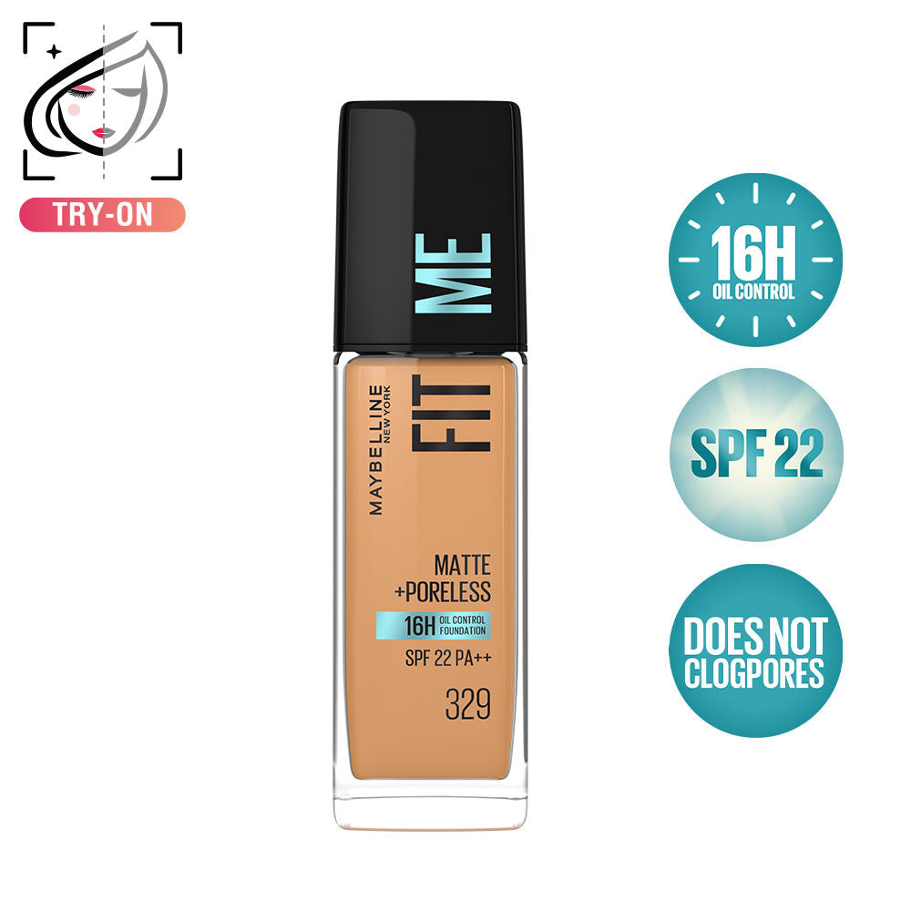 Fit Me Matte+Poreless 16H Oil Control Foundation with SPF 22 - 115 Ivory - 329