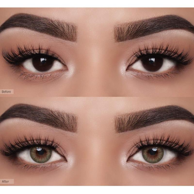 Spanish Real Monthly Coloured Contact Lenses - Olive (0.00)