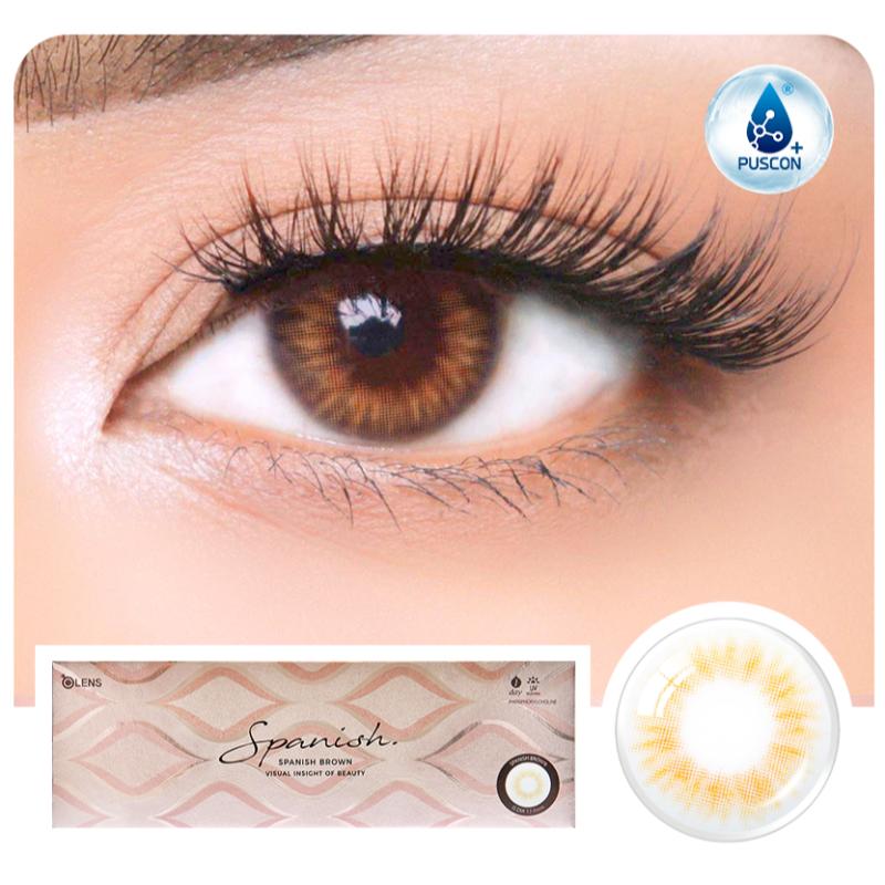 Spanish 1Day Coloured Contact Lenses - Brown - 0.00 (5 Pairs)