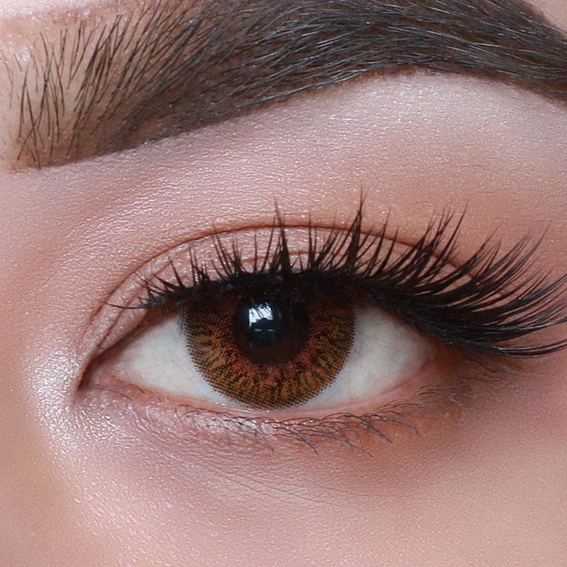 Secriss 1Day Coloured Contact Lenses- Coral Brown - 0.00 (5 Pairs)
