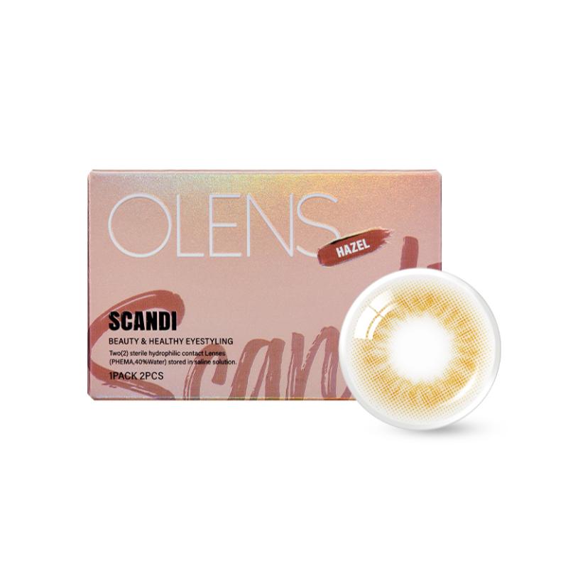 Scandi Monthly Coloured Contact Lenses - Hazel (0.00)