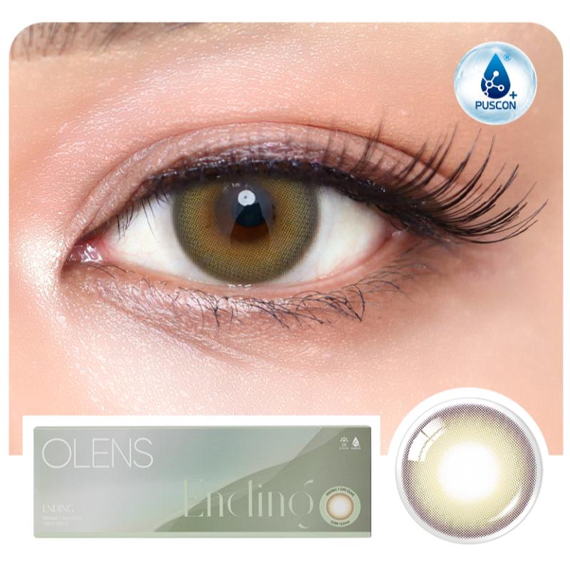 Daily Color Contact Lens - Ending Olive (0.00 Plano)