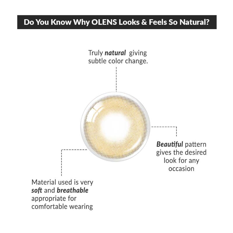 Daily Color Contact Lens - French Shine Hazel (0.00 Plano)