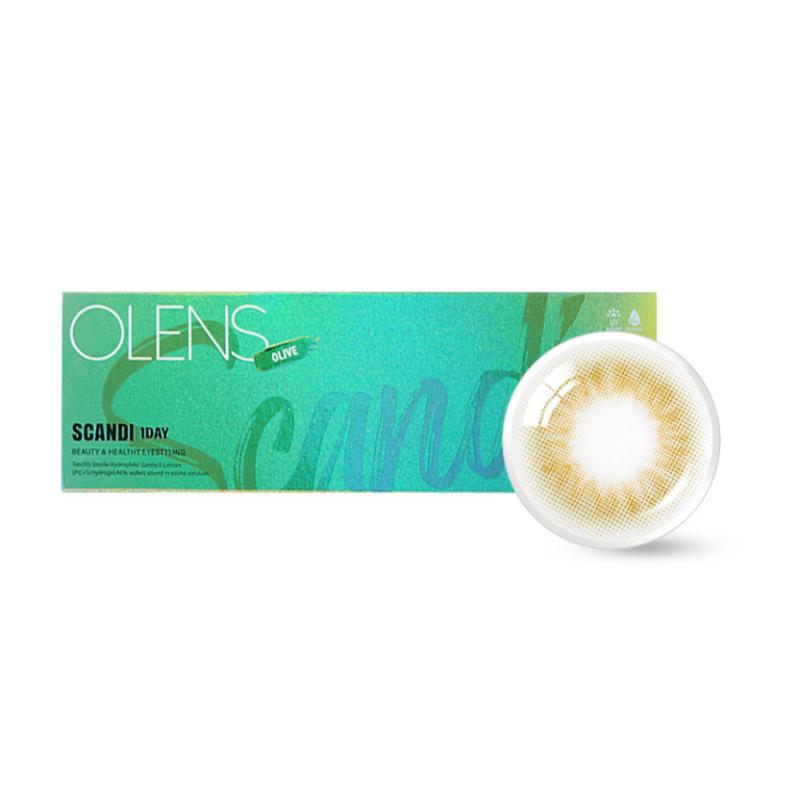 Daily Color Contact Lens - Scandi Olive (0.00 Plano)