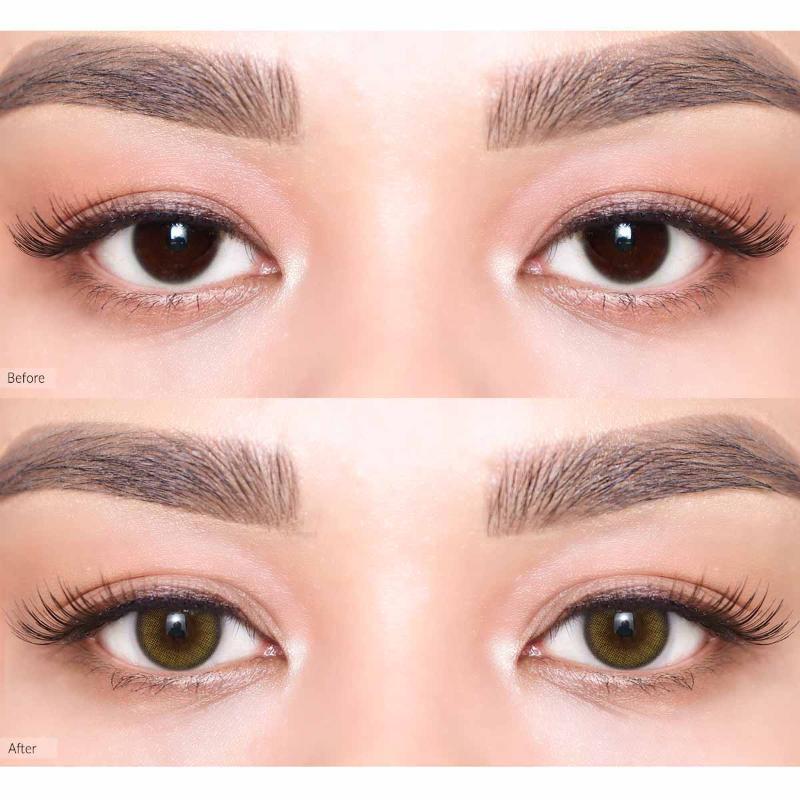 Daily Color Contact Lens - Viviring Olive (0.00 Plano)