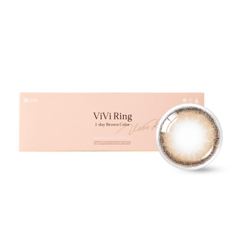 Daily Color Contact Lens - Viviring Brown (0.00 Plano)
