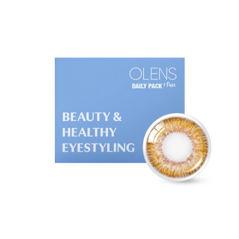 Daily Pair Color Contact Lens Pack 1 - Secriss Coral Brown (0.00 Plano)