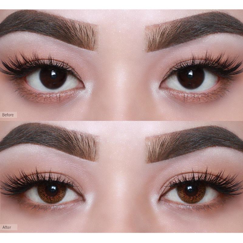 Daily Pair Color Contact Lens Pack 1 - Secriss Coral Brown (0.00 Plano)
