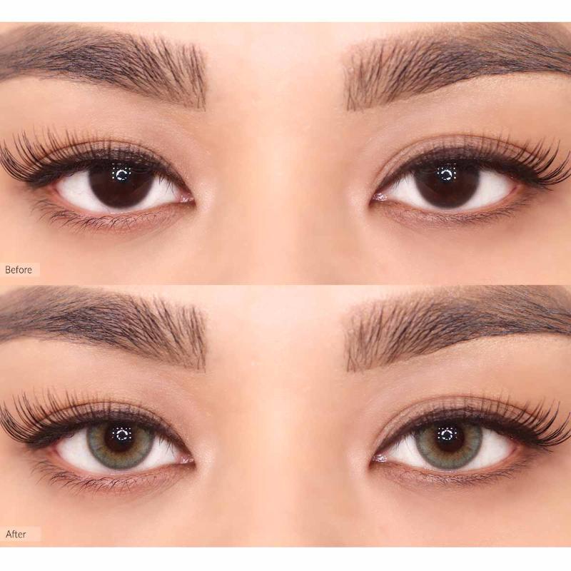 Daily Pair Color Contact Lens Pack 1 - Russian Smoky Olive (0.00 Plano)
