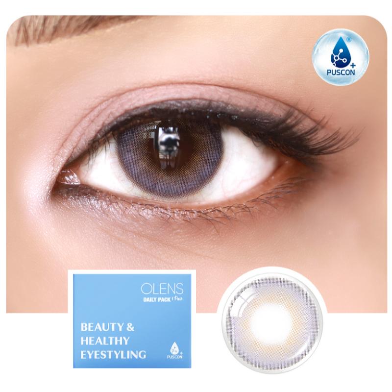Daily Pair Color Contact Lens Pack 1 - French Shine Lavender (0.00 Plano)