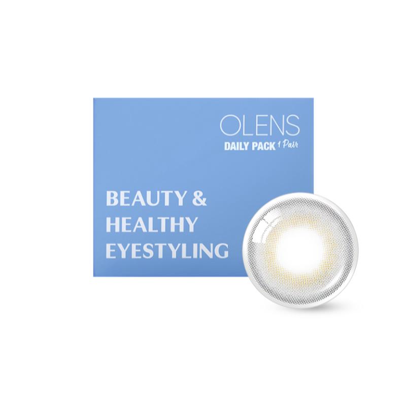 Daily Pair Color Contact Lens Pack 1 - French Shine Grey (0.00 Plano)