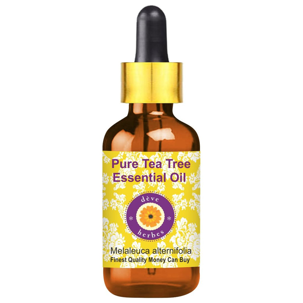 Pure Tea Tree Essential Oil For Dandruff Control, Glowing Skin & Fades Acne Scars