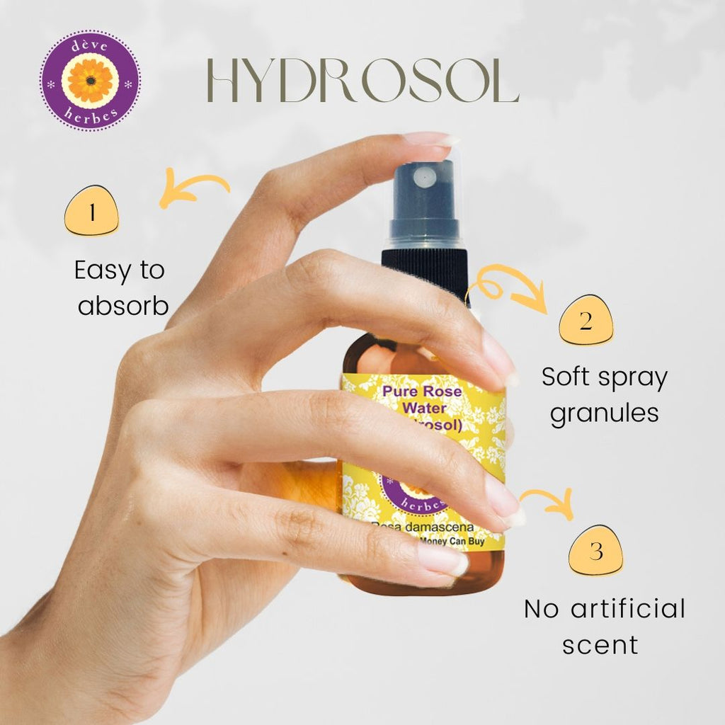 100% Pure Rose Water For Pore Tightening, Acne & Hydration | No Artificial Fragrance
