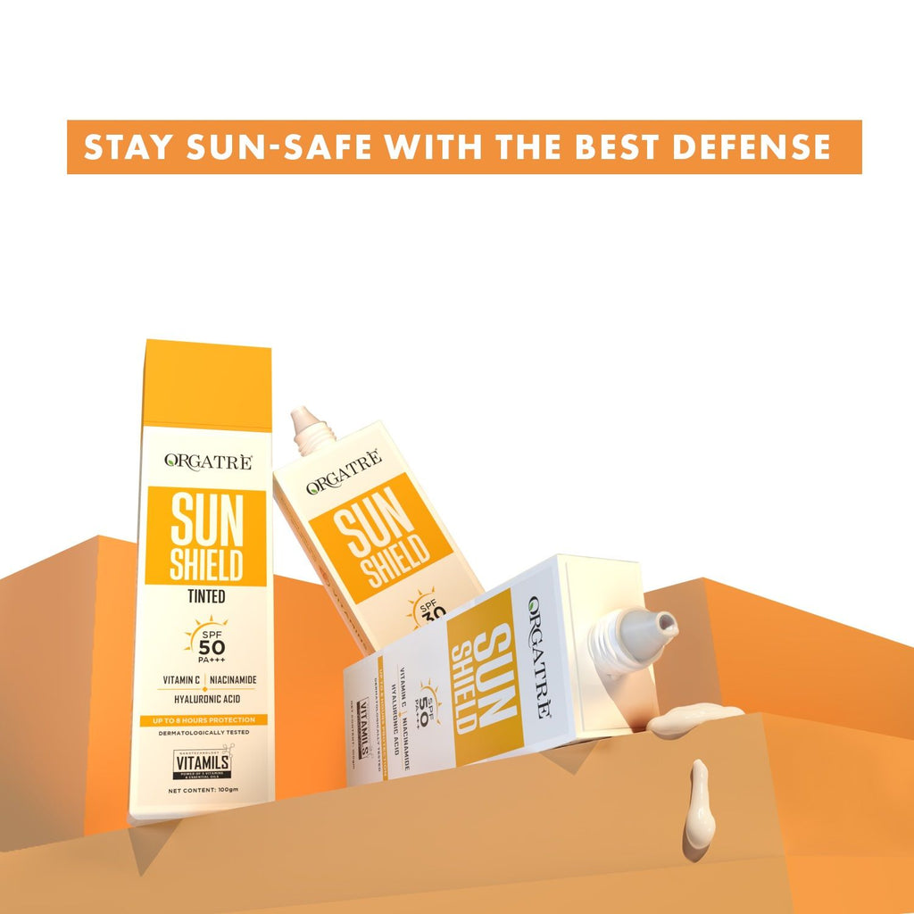 Tinted Sunscreen SPF 50 PA+++ Niacinamide & Hyaluronic - Broad Spectrum UV A/B Protection
