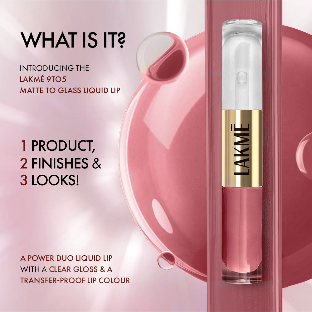 9 To 5 Matte To Glass Liquid Lip