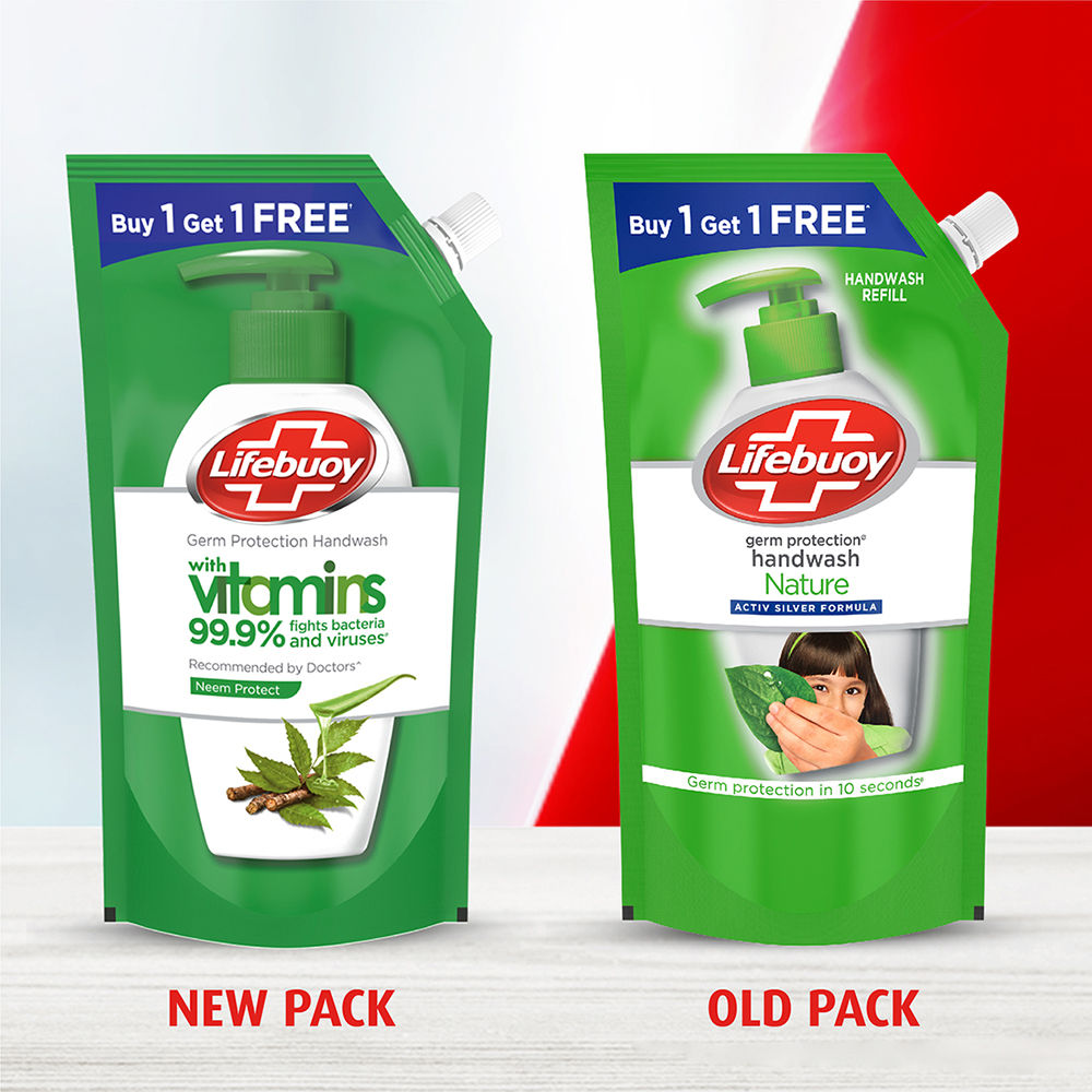 Germ Protection Handwash With Vitamins 99.9% Fights Bacteria - Neem Protect