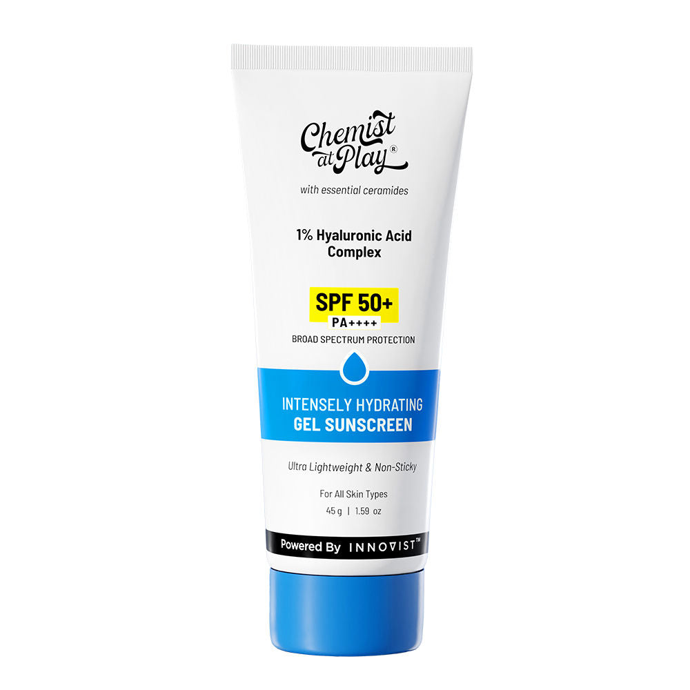 Intensely Hydrating Gel Sunscreen SPF 50+ I Ultralight, Non-Sticky & Quick-Absorbing