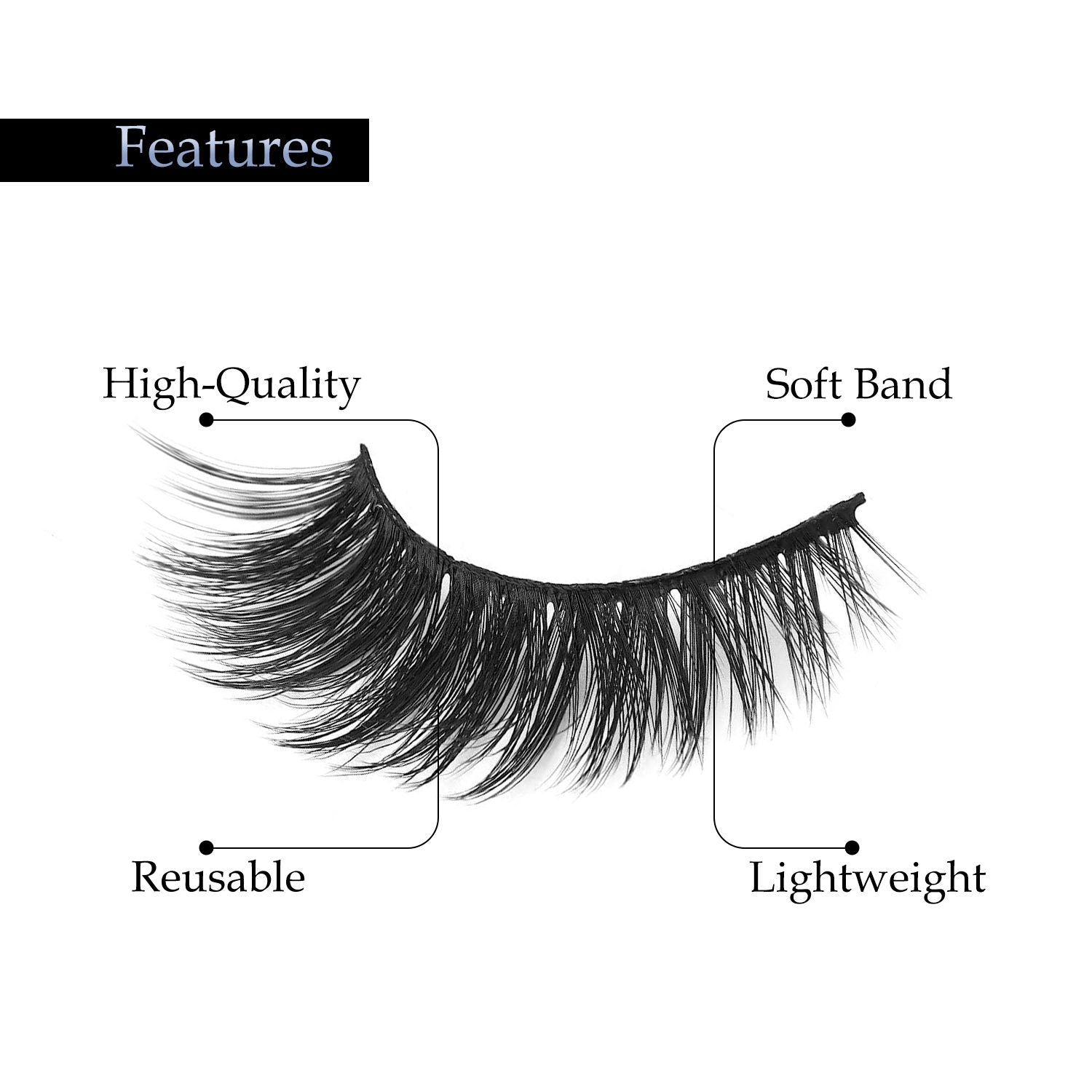 Lash Labels 5D Eyelashes for Women - Babe