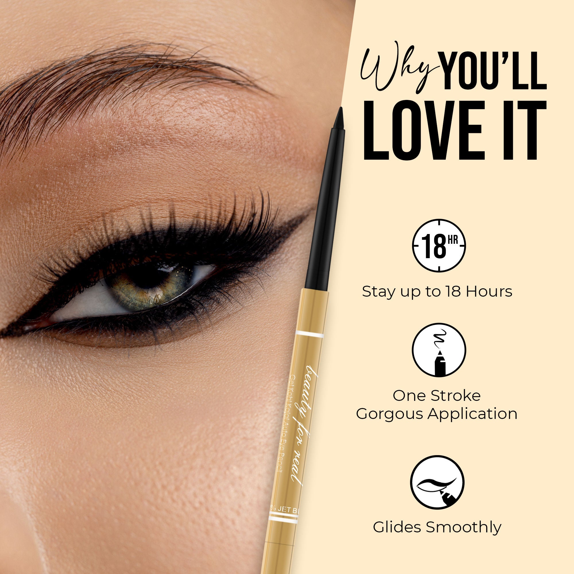 Gel Kohl Kajal Auto Eye Pencil