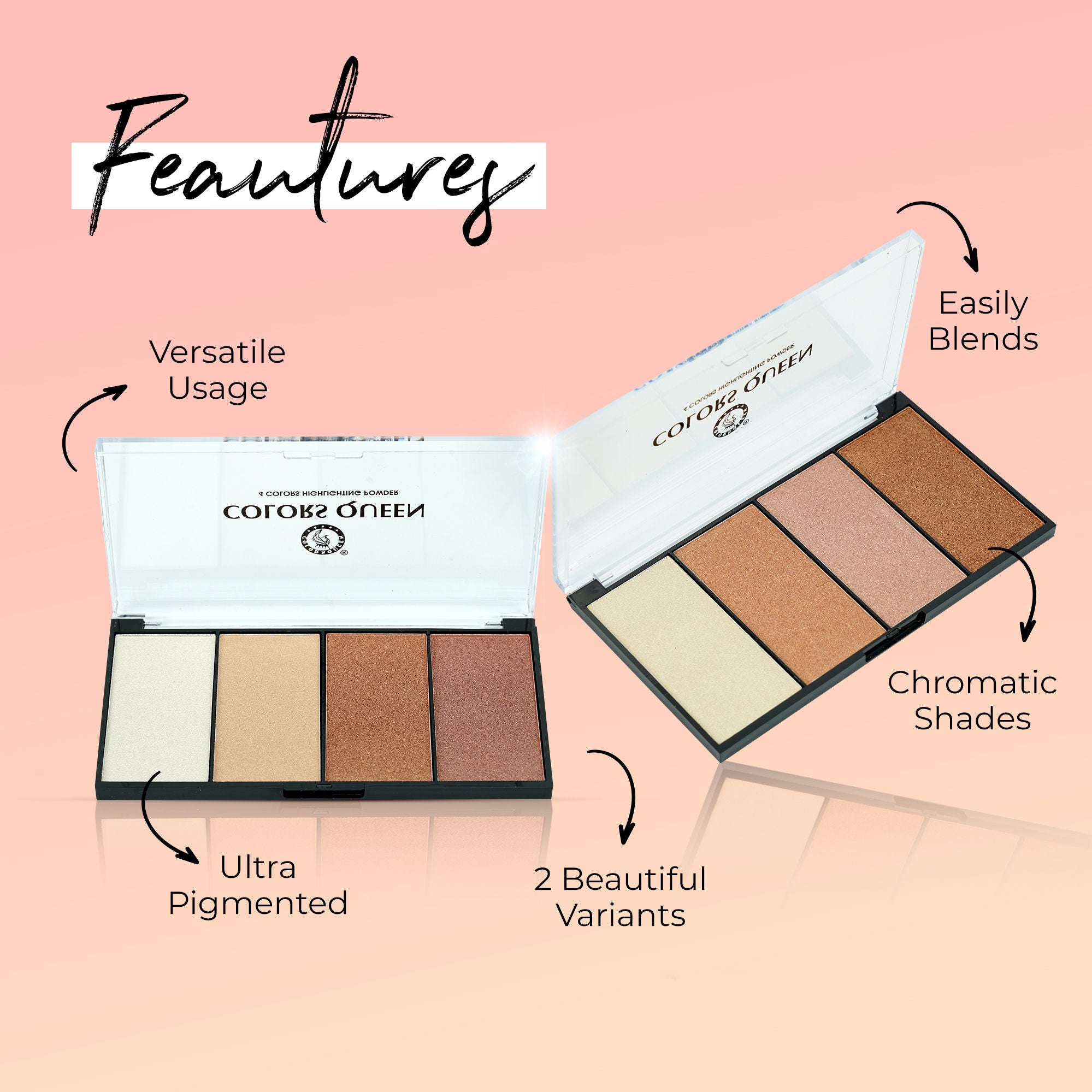 Four Colors Highlighting Powder