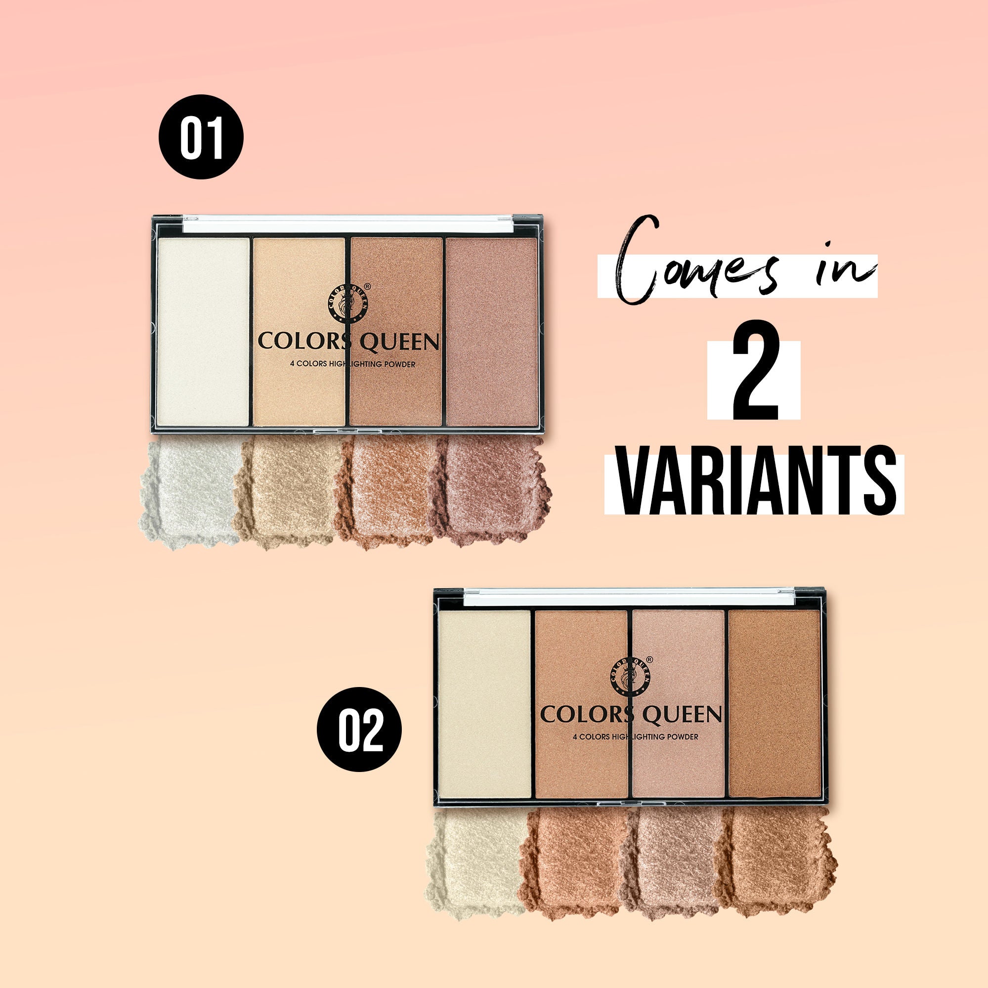 Four Colors Highlighting Powder