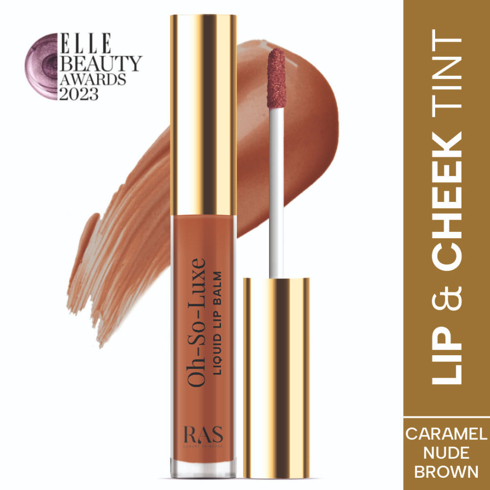 Oh So Luxe Lip & Cheek Tint Balm with Vitamin E, Shea Butter - Nude Brown