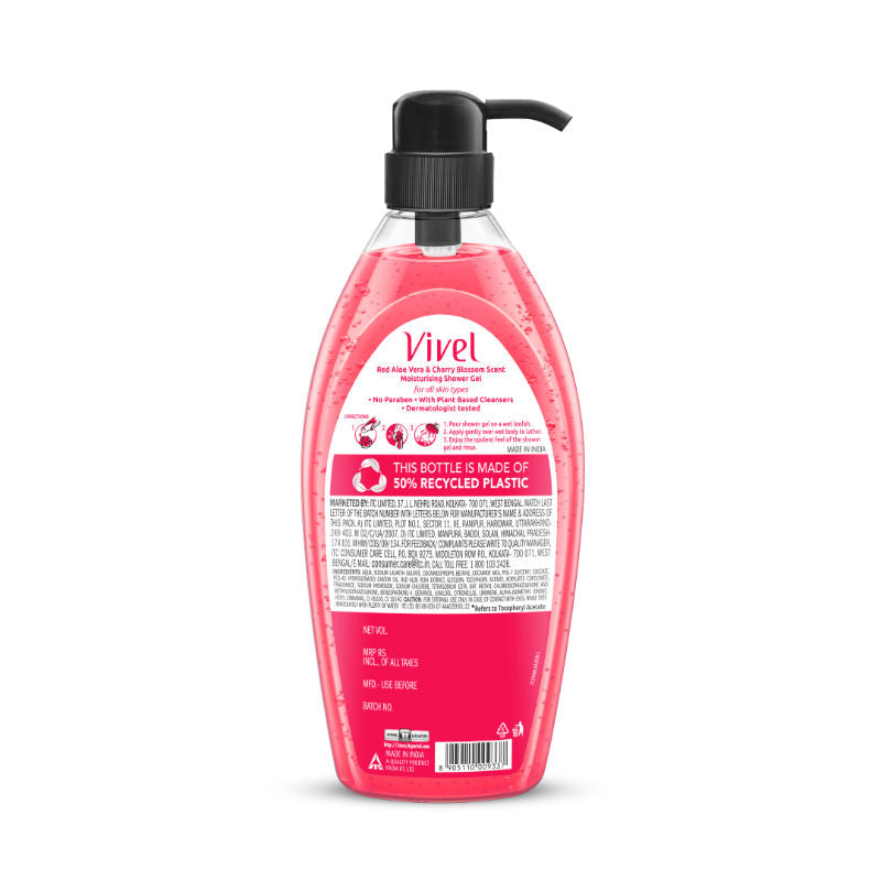 Red Aloe Vera & Cherry Blossom Scent Moisturizing Shower Gel
