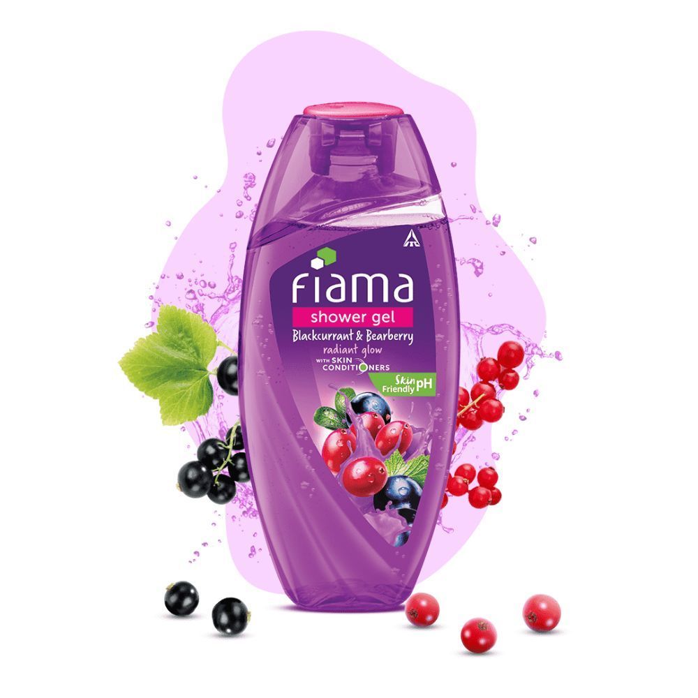 Shower Gel Blackcurrant & Bearberry Body Wash, Radiant Glowing & Hydrating Skin