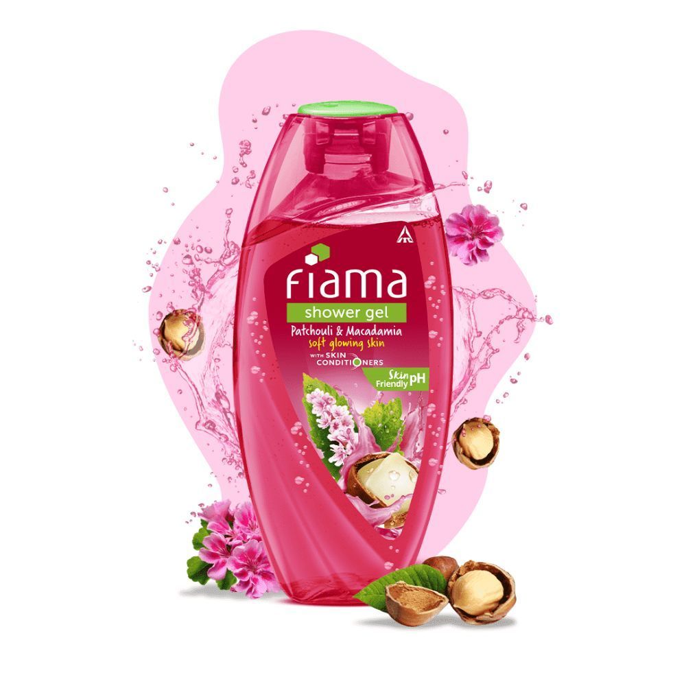 Shower Gel Patchouli & Macadamia, Body Wash for Hydrating & Soft Glowing Skin