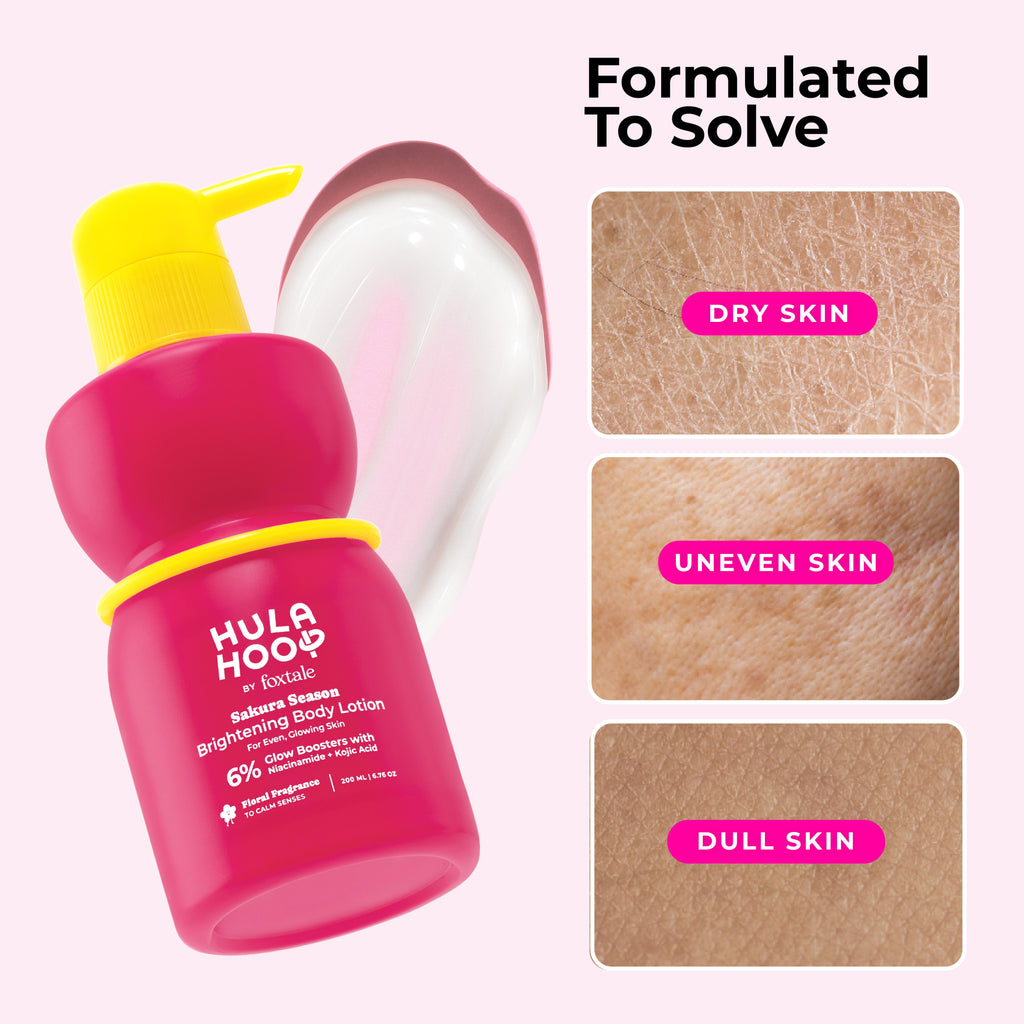 Hula Hoop Brightening Body Lotion by Foxtale , Brightens & Hydrates