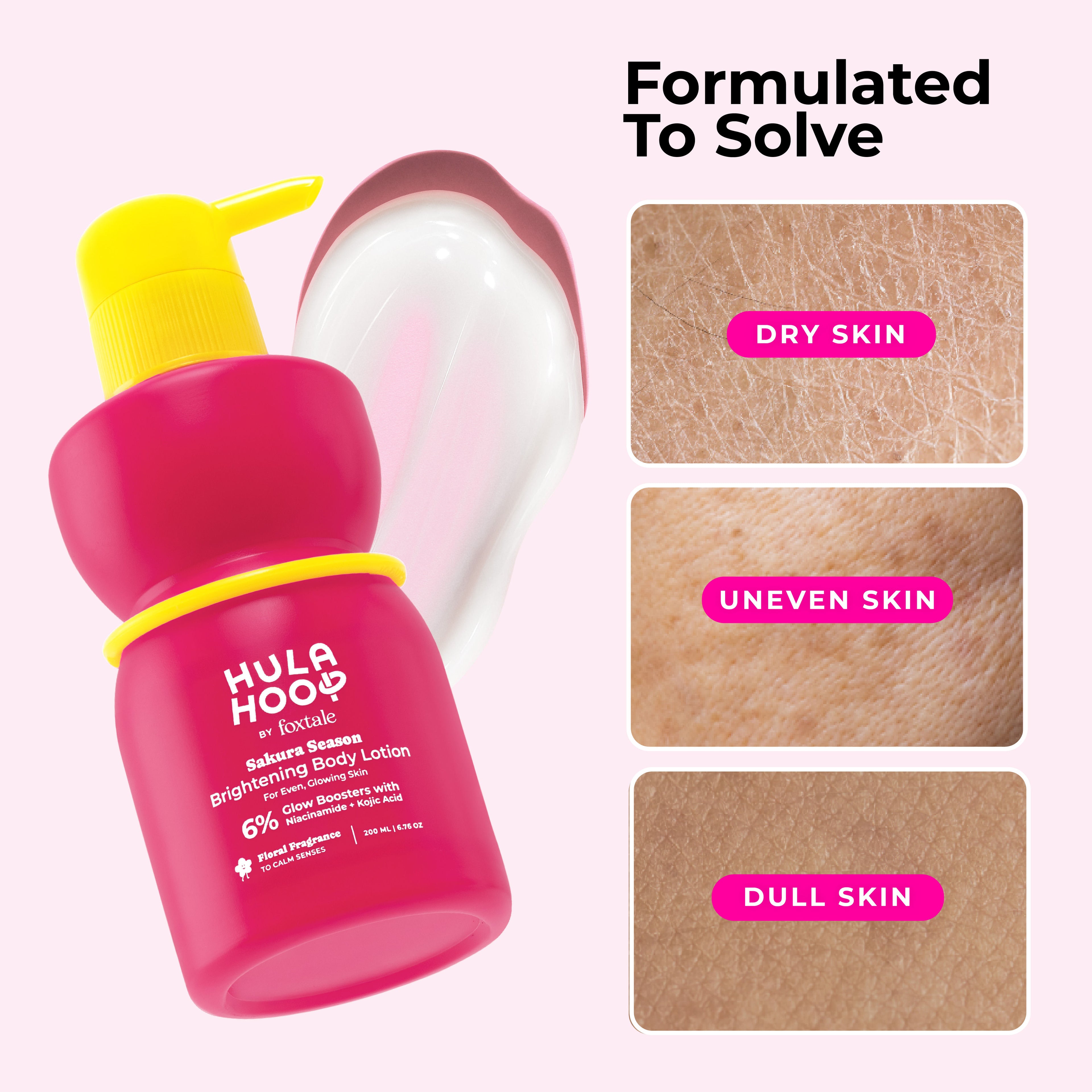 Hula Hoop Brightening Body Lotion by Foxtale , Brightens & Hydrates