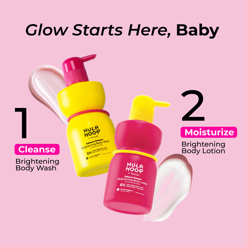 Hula Hoop Brightening Body Wash by Foxtale , Exfoliates & Reduces Tan