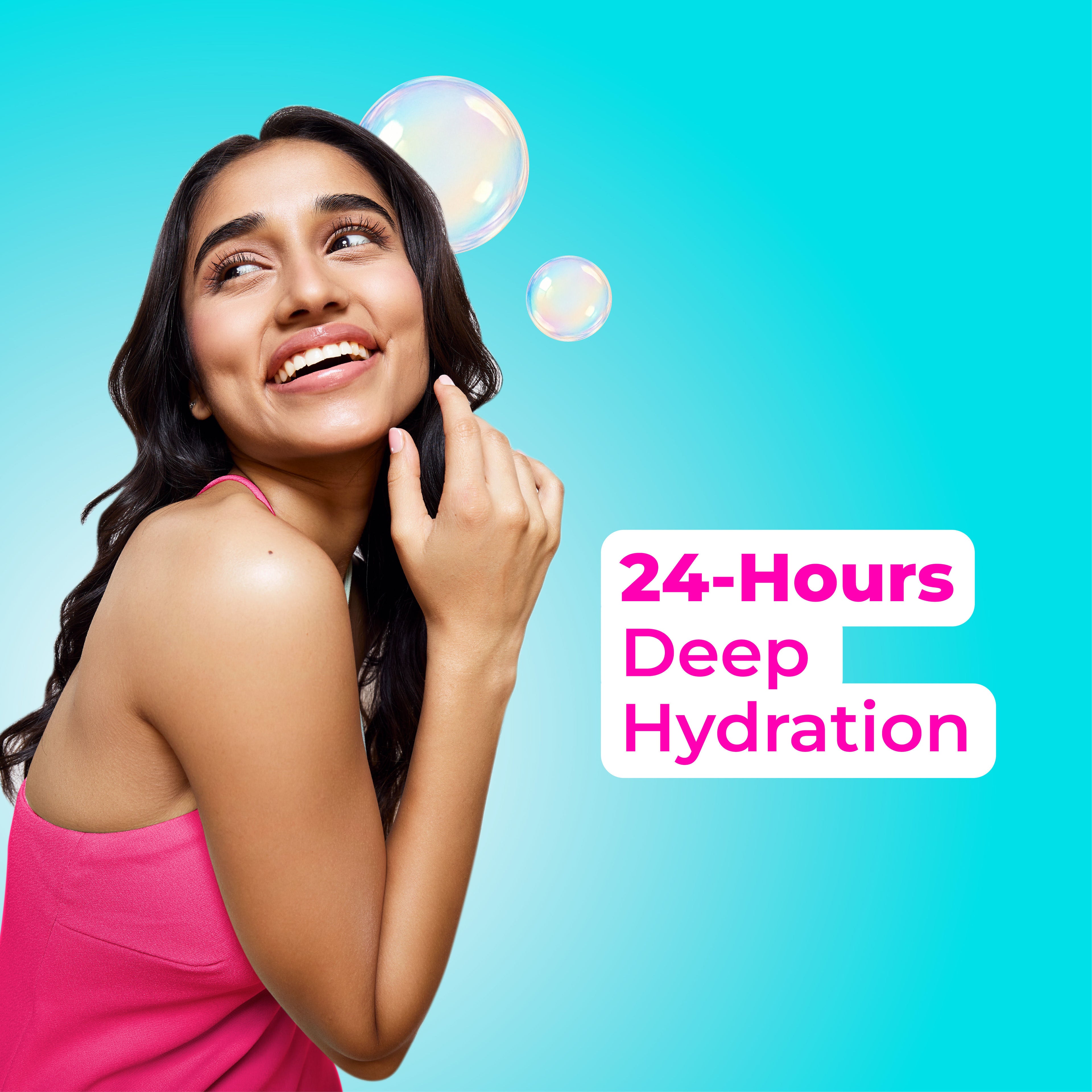 Hula Hoop HydraLock Body Wash, 24-Hrs Long Hydration & Moisturization