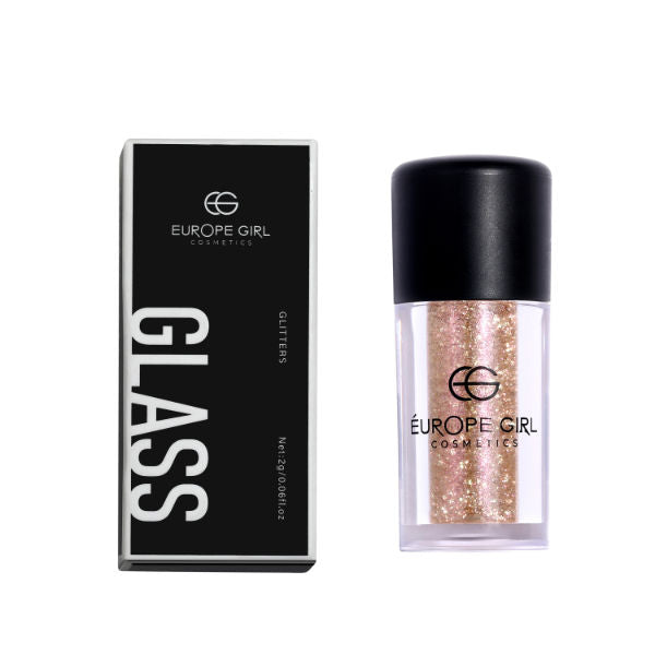 Single Diamond Pigment Glitter Glass