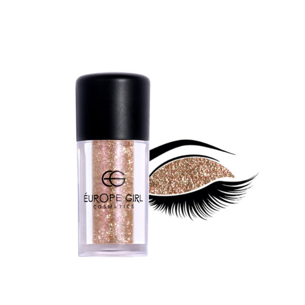 Single Diamond Pigment Glitter Glass