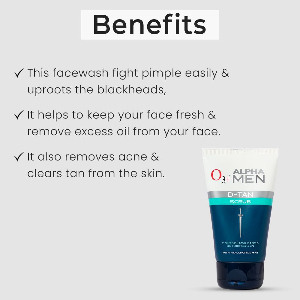 Alpha Men Dtan Scrub For Blackheads & De Tan