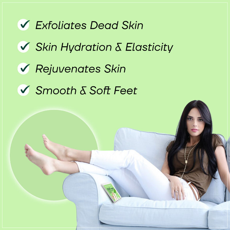 Peeling & Exfoliating Foot Mask For Baby Soft Feet Removes & Heals, Dry & Cracked Skin