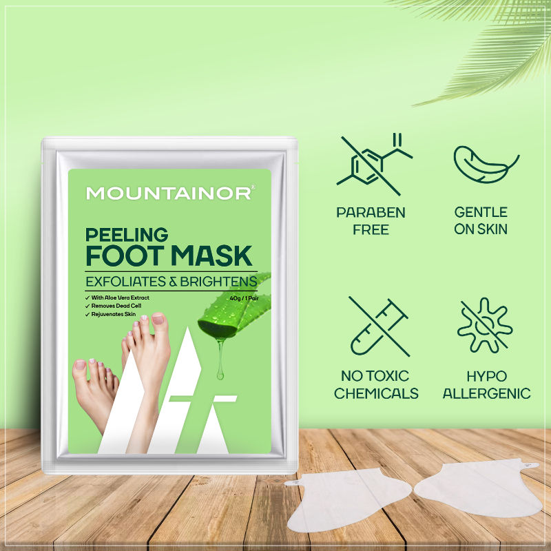 Peeling & Exfoliating Foot Mask For Baby Soft Feet Removes & Heals, Dry & Cracked Skin