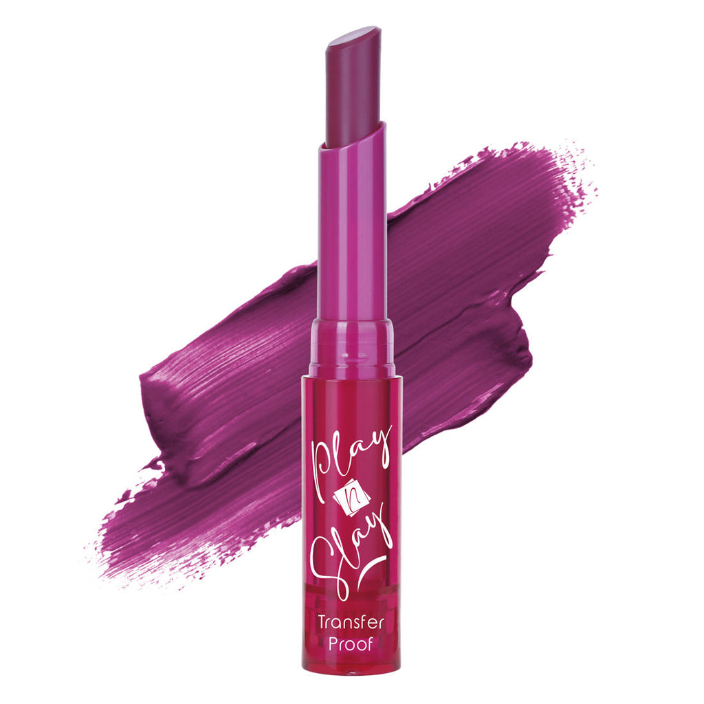 Play n Slay Velvette Smooth Transferproof Lipstick - 12 Pin Up Plum