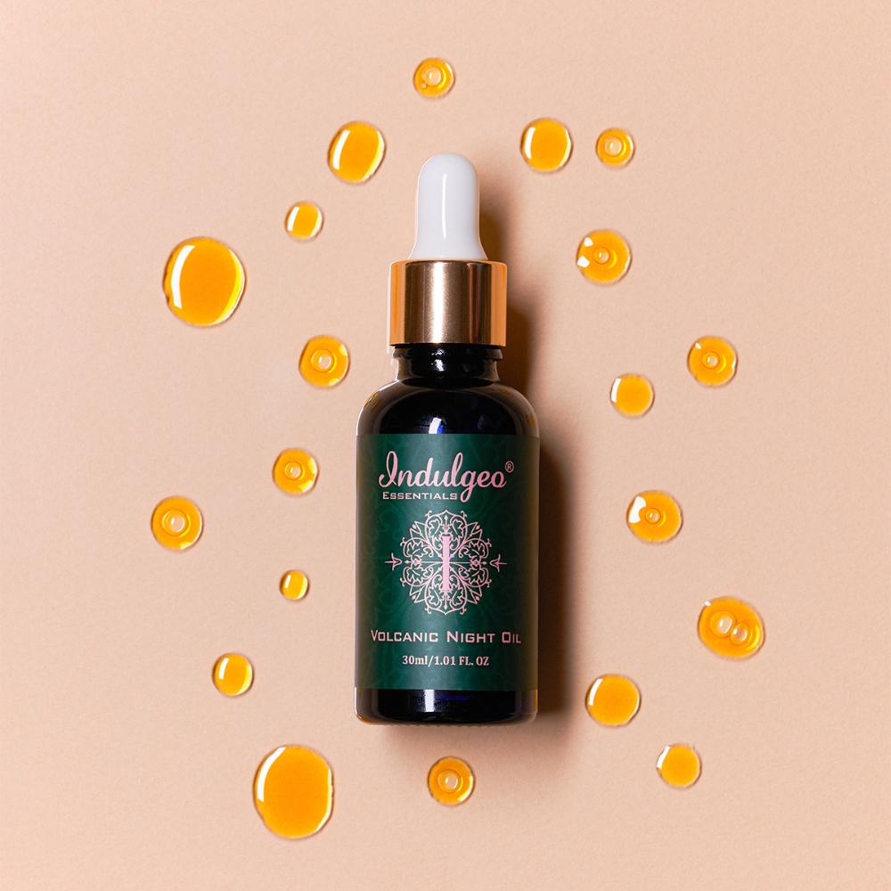 Volcanic Night Oil For Oily Acne Prone Skin With Tamanu Oil