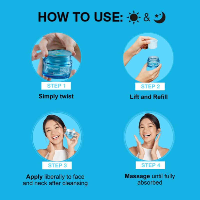 Hydro Boost Hyaluronic Acid Water Gel Face Moisturizer Refill For Normal, Dry & Oily Skin