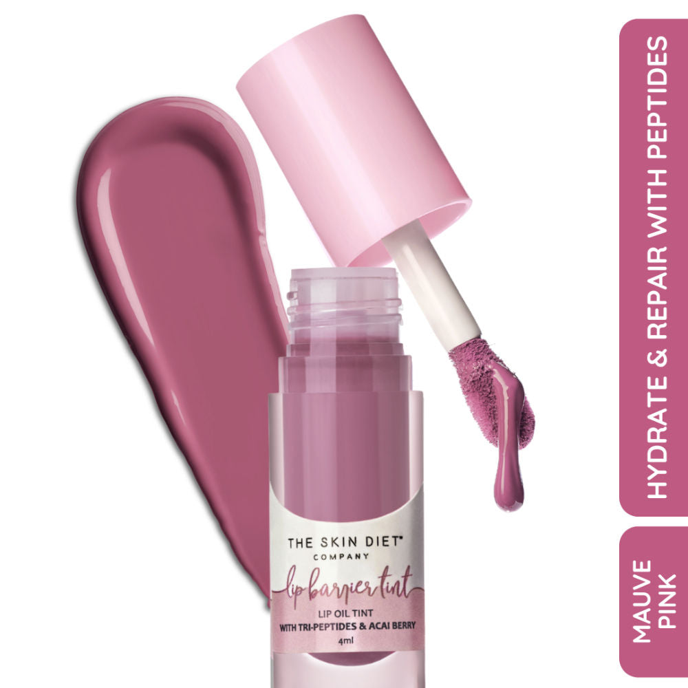 Lip Barrier Tint High Shine Gloss Oil For Dry & Pigmented Lips - Pink Affair - Desert Rose