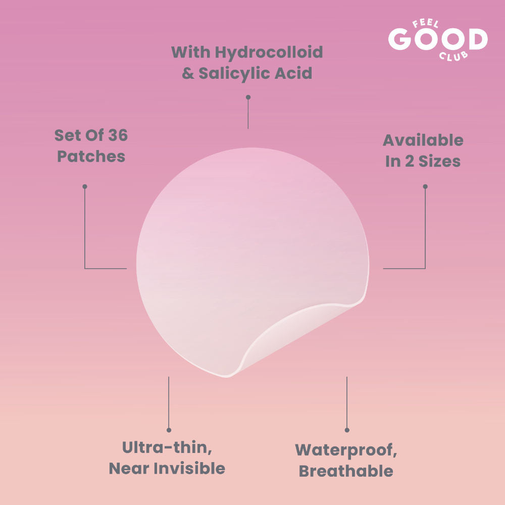 Pimple Patch With Hydrocolloid & Salicylic Acid For Acne Healing & Spot Correction