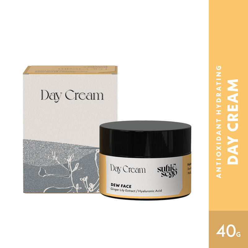 Dew Day Cream With Hyaluronic Acid, Ginger Lily & Licorice, For Dry, Normal, Oily Skin