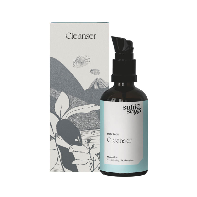 Dew Face Gel Cleanser With Ginseng, Non-Stripping, Hydrating, Removes Dirt & Sebum