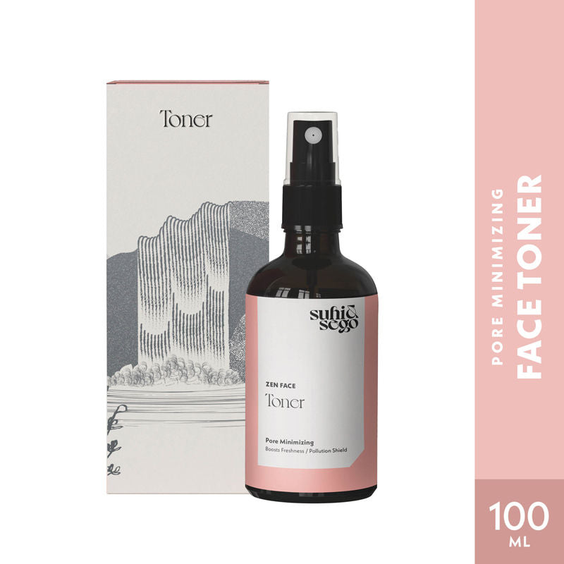 Zen Face Toner With Rosa Damascena, Refreshing, Hydrating, Pore-Minimizing, Alcohol-Free