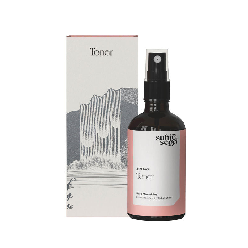 Zen Face Toner With Rosa Damascena, Refreshing, Hydrating, Pore-Minimizing, Alcohol-Free