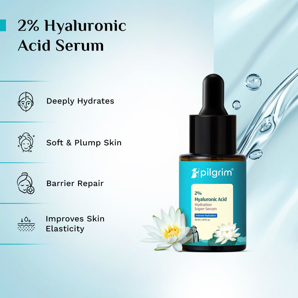 2% Hyaluronic Acid Hydration Super Serum for Glowing Face